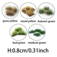 Tapis d'herbe déchirable 8 mm pour maquettes ferroviaires HO et N, matériel de bricolage pour modèles réduits de trains et paysages