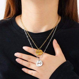 สร้อยคอผู้หญิงชุบทอง 14k 18k PVD บนสแตนเลสสตีล 316L ดีไซน์สวยงาม ของขวัญวันแม่ สร้อยคอสำหรับคุณแม่ - Product Image 2