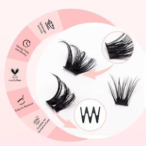 ขนตาปลอมแบบติดเองขนาด 10-16 มม. แบบกาวในตัว ติดง่าย ขนตาสังเคราะห์ - Product Image 5
