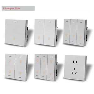 Interruptor de Transferencia Automática Inteligente, Panel de Control Inteligente Alexa Smart Life, Interruptor de Luz de Pared Inteligente ABS para Aplicaciones, Clasificación IP27, 110V-240V - Product Image 2