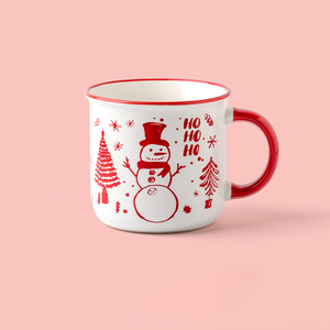 Bán Buôn Giáng Sinh Cup Sáng Tạo Dễ Thương Phim Hoạt Hình Gốm Cốc Cốc Cà Phê Lễ Hội Món Quà Tùy Biến - Product Image 6
