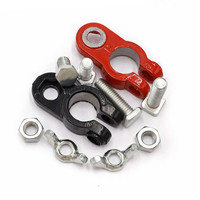 EL EL-BTL065 94g Un Par de Terminales de Batería para Automóvil, Abrazadera de Poste, Terminal de Tornillo de Aluminio, Diámetro de 16-18mm, 12/24V, Conexión Rápida