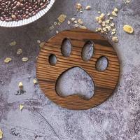Sous-verres rétro en bois de pin, résistants à la chaleur, en bois massif, pour café, thé, boissons, tasses, sous-verres créatifs pour la maison