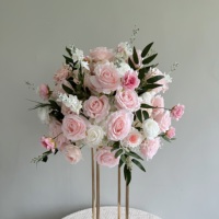 Centres de table décoratifs pour événement de mariage personnalisés en gros boule de fleurs en soie artificielle