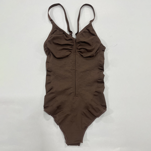 2025 Alta Qualidade Zipper V Profundo Pescoço <span class=keywords><strong>Shapewear</strong></span> Alta Compressão Cintura Apertando Bodysuit Tamanhos Plus Shapers - Product Image 4