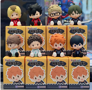 Vente en gros de figurines miniatures authentiques POTEPOTTE-R <span class=keywords><strong>Haikyuu</strong></span> en position assise, boîte mystère, figurines mignonnes, ornements de bureau tendance, objets de collection - Product Image 3