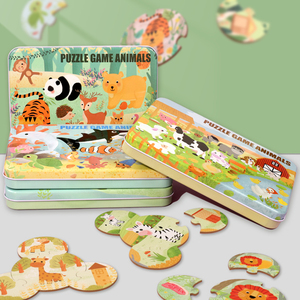 <span class=keywords><strong>Puzzle</strong></span> rotondi Unisex fai da te educativi in stile cartone animato <span class=keywords><strong>puzzle</strong></span> per tutte le età in Box Play e gioco per gruppi di età da <span class=keywords><strong>2</strong></span> a 4 anni - Product Image 2
