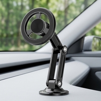 Support magnétique pour téléphone de voiture de style classique en fer ABS rotatif à 360 degrés, aimant puissant pour voiture de qualité supérieure