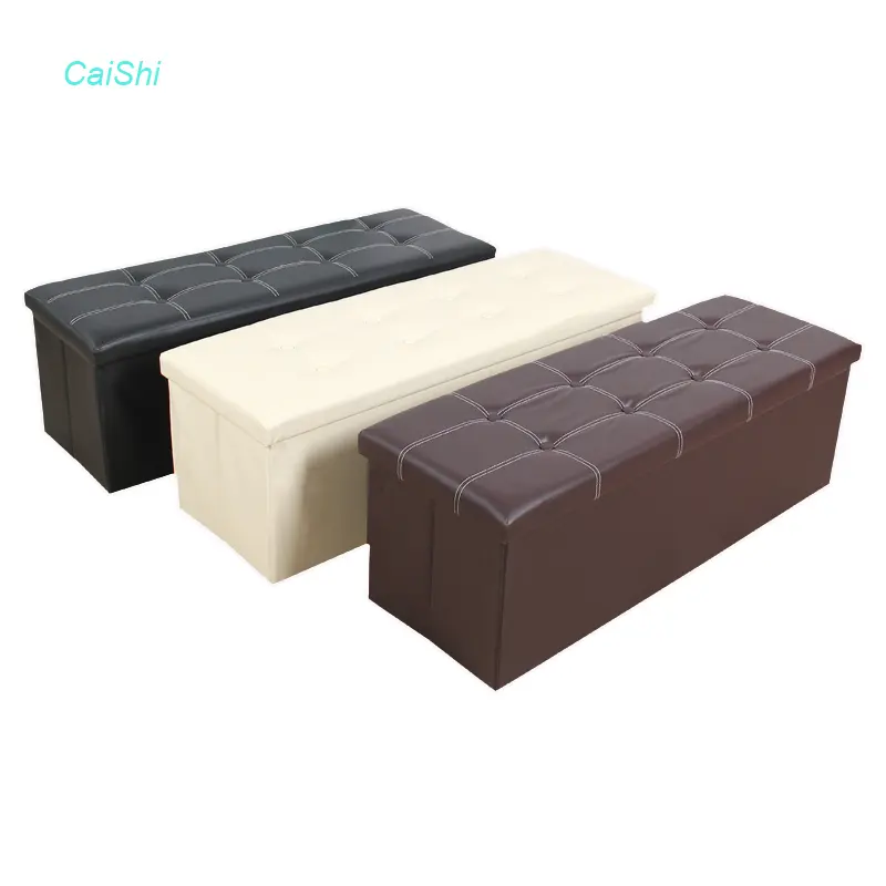 Modern Style Color Option For Living Room Bedroom Lounge Ottoman Storage Bench