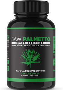 Saw Palmetto Softgel Capsules Supplément de prostate pour hommes DHT Blocker Supplément de croissance des cheveux à usage adulte uniquement pour les femmes enceintes - Product Image 2