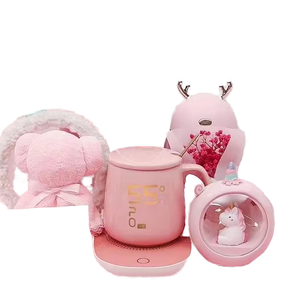 Nueva llegada de lujo taza de cristal Mini ventilador paraguas conjunto de doble uso festivales ocasiones especiales-plegable de madera Día DE LA MADRE cumpleaños - Product Image 1