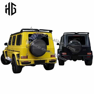 Matériaux PP Grille de pare-chocs avant Kit de carrosserie d'assemblage de lèvre de pare-chocs arrière pour Mercedes Benz Classe <span class=keywords><strong>G</strong></span> W465 G800 W464 G63 Kit de carrosserie en PP - Product Image 5