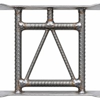 Système de plancher en treillis d'acier Zhenpeng TD5-230 de qualité supérieure, résistant au feu, à grande portée, en métal galvanisé pour renforcement du béton