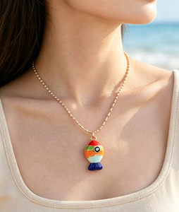 Collar con colgante de corazón de concha de pez, joyería de verano, amuleto de moda para mujer, joyería diaria. - Product Image 6