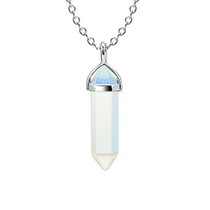 Caldo di vendita Al <span class=keywords><strong>Quarzo</strong></span> Pendenti Delle Collane Dell'annata di Pietra Naturale Proiettile <span class=keywords><strong>Collana</strong></span> di Cristallo Per Le Donne Gioielli N98221 - Product Image 2
