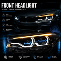 Phares LED Laser pour BMW Série 5 G30/G38 2018-2020 avec lentille de projecteur et feux de jour DRL Spoon – Amélioration des phares