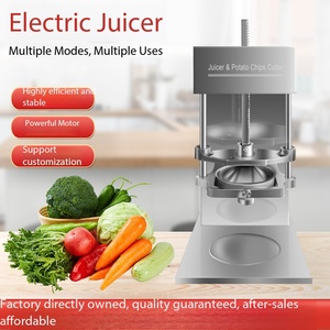 Cortadora y Exprimidora Automática Comercial <span class=keywords><strong>de</strong></span> Verduras 2 en 1, Máquina para Hacer <span class=keywords><strong>Papas</strong></span> Fritas para Patatas, Zanahorias y Pepinos - Product Image 2
