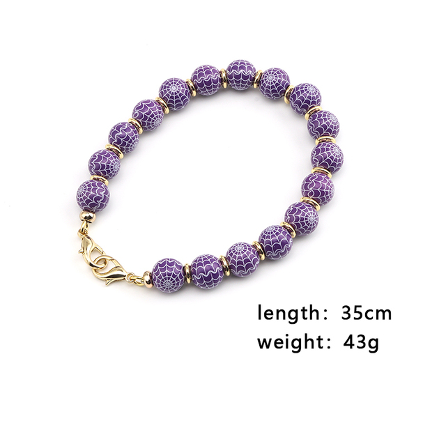 Luxury Pearl Chain Crossbody Strap for Mobile Phone DIY Purple Bead Phone Strap