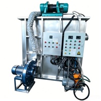 Ligne d'extrusion d'aluminium mobile 3-5T à double alimentation gaz/huile, contrôlée par PLC, avec pompe, pour le recyclage des déchets et la coulée