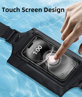 Haute qualité étanche Sports sous-marins Certification IPX8 étanche écran tactile Fanny Pack téléphone portable stockage taille sac