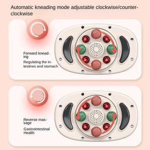 Cuerpo Abdominal Adelgazante Jade Rodillo Calefacción Abdomen Eléctrico Calor Vibrar Cinturón Masajeador Multifuncional - Product Image 4