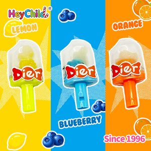 Bonbons en gros, étiquette privée personnalisée, bonbons en vrac, sucettes en forme de dinosaure, sifflet, 3 saveurs de fruits assorties, jouet interactif pour enfants - Product Image 4