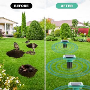 Repelente Ultrasónico Solar Saijzek OEM ODM Contra Topos, Ratas, Gophers y Serpientes para Exteriores, Granjas y Jardines - Product Image 3