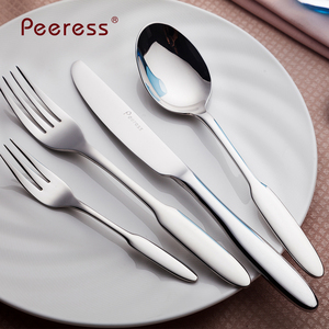 Vente en gros et vente de couteaux cuillère fourchette de mariage haut de gamme de style européen et de kits de vaisselle en acier inoxydable pour restaurant de luxe personnalisés - Product Image 3