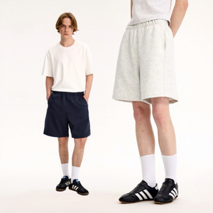 Shorts de survêtement décontractés en gros pour hommes, couleur unie, coton, taille élastique, style streetwear, nouveauté, pour le basketball et le sport - Product Image 1