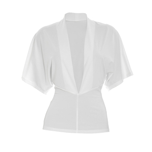 Viviblook C26TP239 Camiseta de Verano para Mujer, Nueva, de Color Sólido, Informal, con Cuello en V Profundo y Diseño de Empalmes - Product Image 4