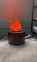 Cheminée électrique à vapeur d'eau 3D personnalisée, chauffage décoratif intégré, flamme simulée pour la maison, le hall d'hôtel
