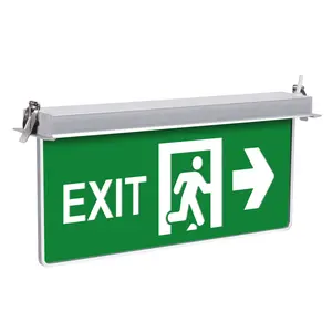 Customizable Emergency Exit Light 3 Years Warranty Rechargeable Fire Emergency Sign