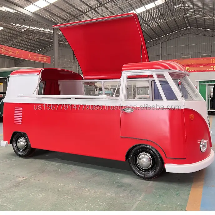 Diseño de moda camión de café helado camión de comida eléctrico rápido contenedor de coche carritos de café tienda de comida tiendas móviles prefabricadas