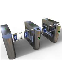 Système de barrière automatique pivotante avec lecteur de code QR et reconnaissance de la veine palmaire pour immeubles de bureaux et communautés