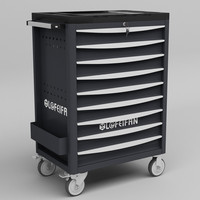 Chariot à outils robuste pour atelier avec 1 à 7 tiroirs, serrure à clé, capacité de charge de 200 kg
