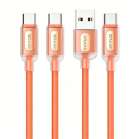 Cable USB Tipo C de Silicona, Carga Rápida de 240W 5A, Cable USB C Personalizado de Fábrica, Cable de Carga PD 3.1, Cable USB Tipo C de 1m-3m