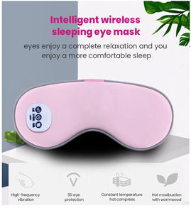 Profesional nuevo masajeador de ojos inteligente calentado y eléctrico caliente con vibración cuidadosa máscara electrónica para dormir - Product Image 5