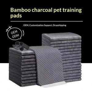 Tapis absorbant pour chien et couches pour chat désodorisantes, très absorbantes, épaissies, jetables avec pulpe de cellulose pour environnement multi-animaux - Product Image 3