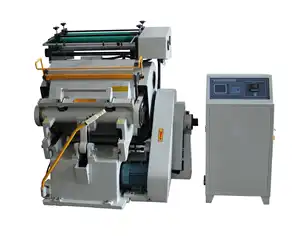 Mesin penggosok, standar CE Manual Computerized Die Cutting dan Hot Foil Stamping mesin cetak dan Die Cutting mesin lipat