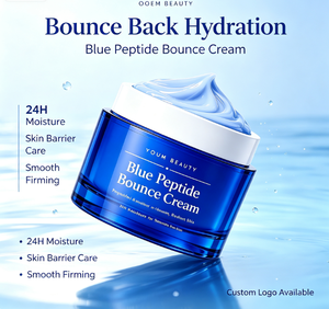 Crème hydratante raffermissante pour le visage Youm Beauty Blue Peptide Bounce, formule personnalisée disponible en marque privée - Product Image 3