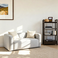 Canapé gonflable 2 places en PVC écologique, design moderne, idéal pour l'intérieur, prix abordable, vente en gros