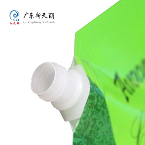 Diseño de logotipo personalizado, <span class=keywords><strong>bolsa</strong></span> de boquilla de 1000ml, bolsas de plástico líquido para embalaje de loción corporal de aguacate - Product Image 5