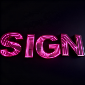 Enseigne lumineuse LED 3D à effet miroir infini pour nom d'entreprise, bar, club, sans minimum de commande, pour décoration murale - Product Image 4