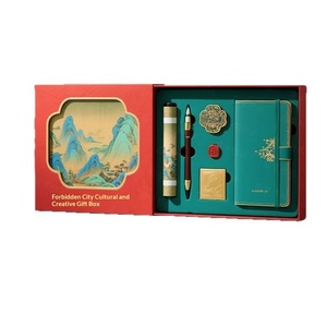 Custom Chinese Style <b>Gift</b> <b>Box</b> with Creative Bookmark Souvenirs for Travel & Branding - Product Image 3