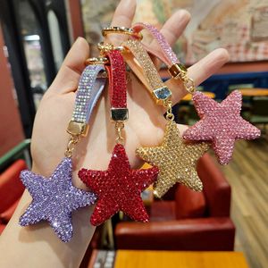 Sparkling Rhinestone Bow Keychain Luxury Bling Crystal Diamond Bag Charm Fashion Glitter <b>Keyring</b> Car Keychain Decoration Pendant - Product Image 4