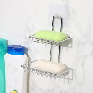 Moderno Soporte <span class=keywords><strong>de</strong></span> Jabón <span class=keywords><strong>de</strong></span> <span class=keywords><strong>Hierro</strong></span> <span class=keywords><strong>de</strong></span> 2 Niveles <span class=keywords><strong>para</strong></span> Montar en la Pared, <span class=keywords><strong>para</strong></span> <span class=keywords><strong>Baño</strong></span> <span class=keywords><strong>de</strong></span> Hotel o Apartamento - Product Image 4