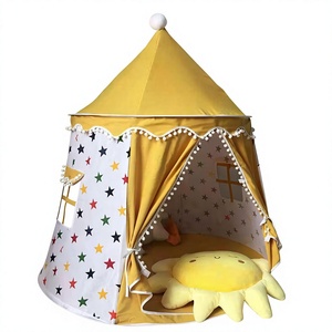 Tenda Castello Portatile Estiva per Bambini in Cotone e Lino, Materiale Cotone-Lino, Casetta Gioco per Camera da Letto, Bestseller Estivo - Product Image 6
