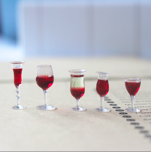 1/6 1/12 Maison de Poupée Simulation Miniature Mini verres à vin modèle Décor - Product Image 4