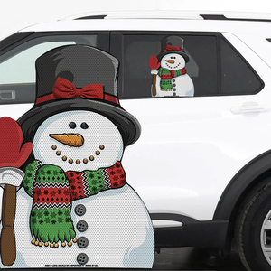 หน้าต่างรถด้านหลังแบบกําหนดเอง One Way Vision รถสติกเกอร์รูปลอกโฆษณารถห่อไวนิลพรุนสําหรับหน้าต่างร้านค้าของคุณ - Product Image 4