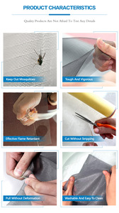 Trên Bán Tự Làm Màu Sắc Và Kích Thước Nhà Máy Giá Cung Cấp Sợi Thủy Tinh Màn Hình Côn Trùng Muỗi Và Chống Cháy Cho Cửa Sổ Và Cửa Ra Vào - Product Image 6